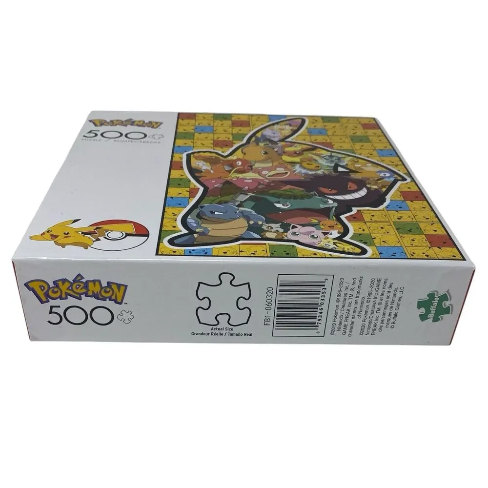 Pikachu Pokemon Jigsaw Puzzle 500 Piece Characters Collectible NewBuffalo Games